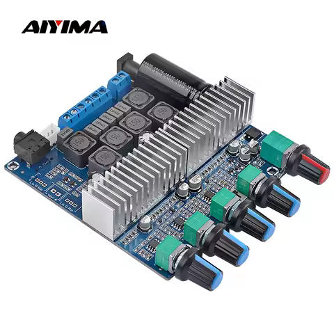 AIYIMA TPA3116 Subwoofer Amplifier Board TPA3116D2 2.1 Power Audio Amplifier 50Wx2+100W Bass Amplifi
