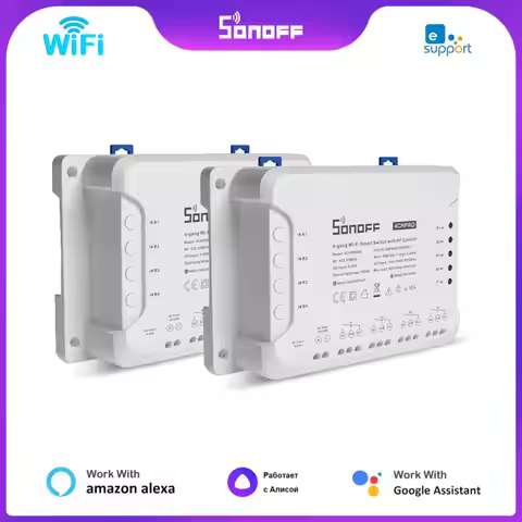 Sonoff 4CH R3/ 4CH PRO R3 4 Gang Wi-Fi Smart Switch Module Interlock Inching RF Control Support EWeL