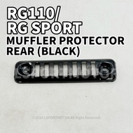 SUZUKI RG110 / RG SPORT MUFFLER PROTECTOR (BLACK) RG 110 EXHAUST COVER CASING PELINDUNG EKZOS