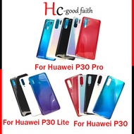 New high quality Back Rear Cover For Huawei P30 / P30 Lite / P30 Pro Battery Door Housing Battery back cover Replacement With Sticker Adhesive With LOGO