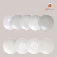 AESTHETIC Ceramic DESSERT PLATE White Color 21cm BELLE.HOMESTORE kitchenware kitchenware