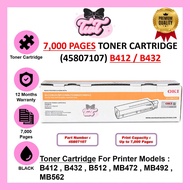 Original OKI B412 OKI B432 B412 B432 Toner Cartridge 7K 45807107 for B412 B432 B512 MB472 MB492 MB56
