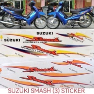 SUZUKI SMASH 110 BODY COVER STICKER STRIPE COVER SET SMASH110 (3) COLOUR BLUE