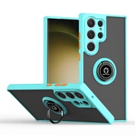 Magnetic Matte Ring Case For Samsung Galaxy S24 S23 Ultra S22 Plus S21 S20 S23 FE S10 S9 S8 Note 20