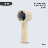 JMAX พัดลมมือถือขนาดพกพาF01 มี3สี ความเร็วสูงปรับได้ 199 ระดับ ชาร์จไฟ มีจอ LEDบอกแบตเตอรี่ แสดงกำลั