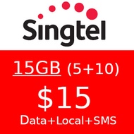 Singtel 15GB Data Plan $15 Top Up / Recharge