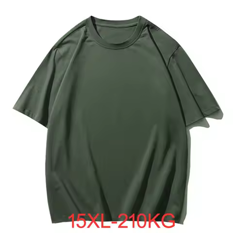 Summer men Oversized t-shirt 15XL 14XL 13XL 12XL 11XL 10XL Weight 210kg Plus size Men t-shirt Bust 1