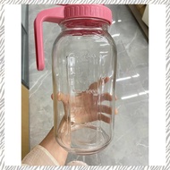 64oz Glass Jar Pitcher with Lid2 Quart Airtight Glass Water JugLeakproof Wide Mouth Jar Pitcher