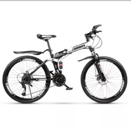 Mountain Bikes 26” Inch Wheel 21 Speed Gear Foldable Double Suspension MTB Road Bike Disc Brake Folding Bicycle