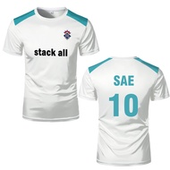 Blue Lock SAE Jersey Re Al Uniforms Japanese Anime Cosplay Football Tops Kaiser Rin T-shirts