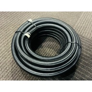 FUEL HOSE Black Color Nylon Braided Size: AN6 ( HARGA UNTUK 1 METER )
