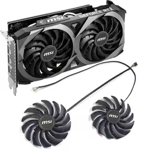 NEW 95MM PLD10010S12HH RTX 3070 VENTUS 2X GPU Fan,For MSI RTX 3060 3060TI 3070 VENTUS、RX 6600 6700 X
