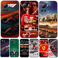 Case For infinix note 12VIP X672 Silicon Phone Cover black tpu case F1 team Ayrton Senna Lewis Mclar