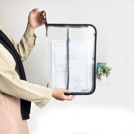 Zipper File folder mesh Zipper plain file folder document waterproof Folio Size F4 4 colors Topla