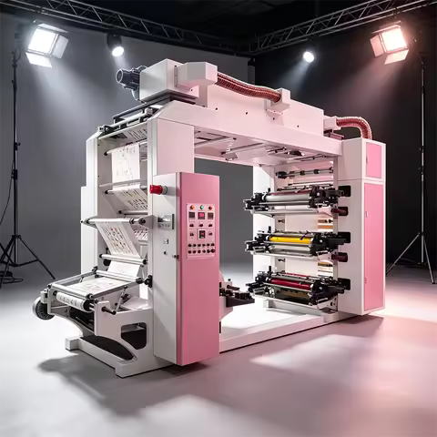 Desktop Printing Machine Portable 4‑color flexo printing machine For Office Document Business Card P