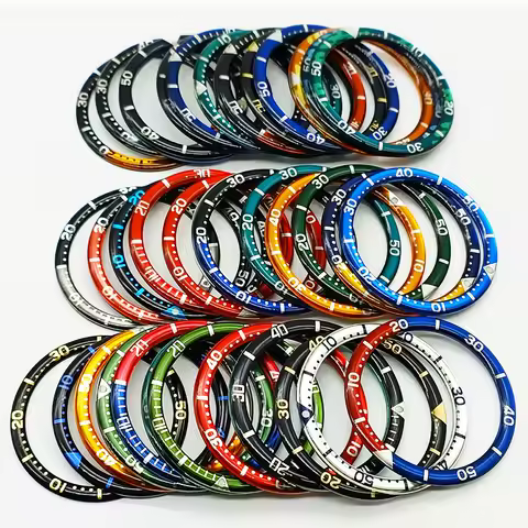 Mod 38mm SKX007 Bezel Insert Fit for SKX007 SKX009 SKX173 SKXA35 SRPD Diver Watch Case Aluminum Resi