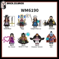 One Piece Boa Hancook Marshall Assembly Toy.D Teach Mihawk Jinbe Crocodile Buggy Model WM6190
