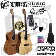 ORIGINAL!!! Gitar Akustik Elektrik Import Cowboy GWC-240 NA GWC 240NS Equalizer Tuner AW-1