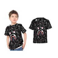 Bape Boys T-Shirt | Black Bape T-Shirt | Original Bape T-Shirt [Riashop]