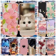 Casing For iPhone 6 6s iPhone6 Plus 6sPlus Cute Flower Cat Printed Soft Silicone TPU Phone Case