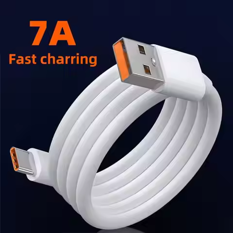 7A 100W Type C Cable Super Fast Charging Phone Charger Data Cord For Huawei P40 Mate 40 Honor Samsun
