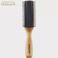 日本製VeSS玻尿酸微膠囊Moisture+魔髮梳子MO-1000(適乾燥毛躁&amp;蓬亂髮質;齒梳9行;耐溫90度)