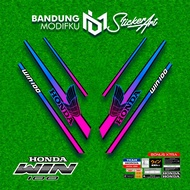HONDA WIN STRIPING 18 MOTIF/ MODFKU BANDUNG/ WIN 100 STICKER/ WIN 100 VARIATION STICKER/