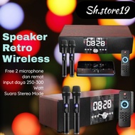 Speaker Multifunction Bluetooth FULL BASS Speaker E11 Speaker Bluetooth Karaoke 2 Mic Wireless