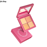 เฉพาะจุด คอนซีลเลอร์ iwawa แผ่นคอนซีลเลอร์สี่สีเพิ่มความสว่างสูงซ่อมแซมแก้มปกปิดจุดด่างดำรอยสิวเพิ่ม