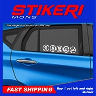 STICKER SYMBOL KERETA MURAH / CAR SYMBOL STICKER