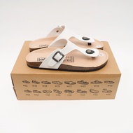 PUK07 - Dép Đế Trấu BIOLINE Official Quai Da Pu Tách Ngón Lót Pu Kem Chống Nước