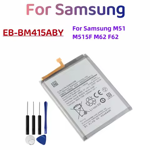 EB-BM415ABY 7000mAh Replacement Battery For SAMSUNG Galaxy M51 M515F M62 F62 Mobile Phone Batteries 