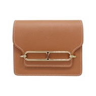 金棕色 Evercolor牛皮 Roulis Slim Wallet 二折短夾 U刻 金釦【HERMES 愛馬仕】