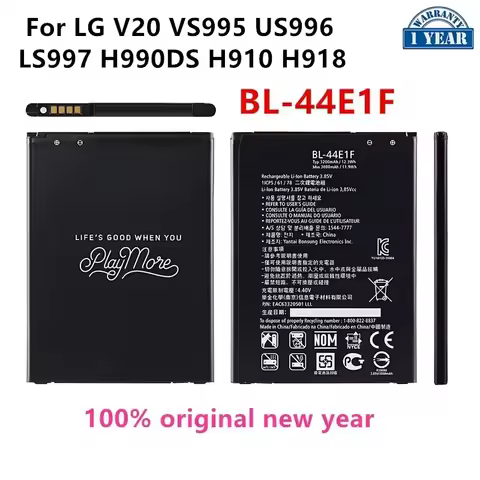 Original BL-44E1F 3200mAh Battery For LG V20 VS995 US996 LS997 H990DS H910 H918 F800 H990 BL 44E1F M