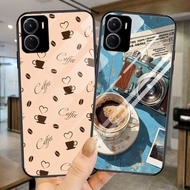 G-5 Coffee Time Tempered Glass Casing for Redmi Note 7 9A A2 A1 9T A5 Pro Case