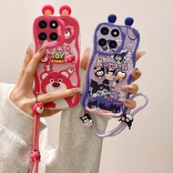 Casing HONOR X6A Kartun boneka silikon lembut Phone casing
