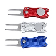 mini Foldable Golf Divot Tool with Golf Ball Tool Marker Pitch Cleaner Golf Pitchfork Golf Accessori