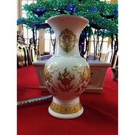 7in golden lotus vase
