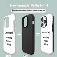 Custom Patterned Phone Case casing iphone 2-In-1 Double Layer Phone Case Suitable for casing iphone 