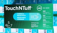 Ansell TouchNTuffถุงมือแอนเซลรหัส92-600ไนไตร์ทสีเขียวกล่องมี50คู่ใช้ในห้องแลปสัมผัสเคมี น้ำมันได้ดี(