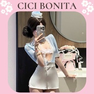 Cosplay Stewardess Female Sailor Open Short Skirt V1 Super Sexy CP214 CICI BONITA HCM