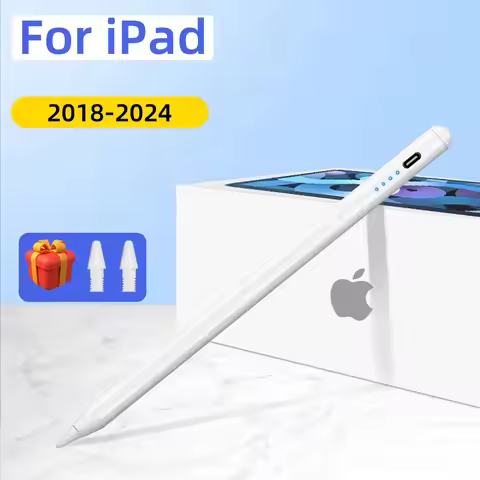 For iPad Pencil 2024 Air 6 M2 Pro M4 Stylus Pen with Palm Rejection Tilt,for iPad Pro 11 12.9 Air 4/