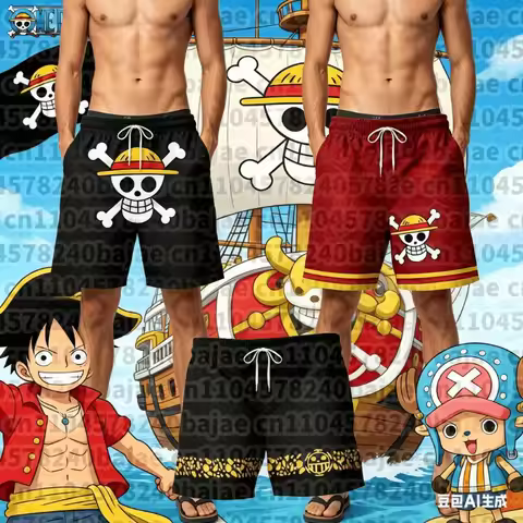 2026 Summer One Piece Devil Fruit Thousand Mile Sunshine 3D Cartoon Manga Style Large Loose Speed Dr