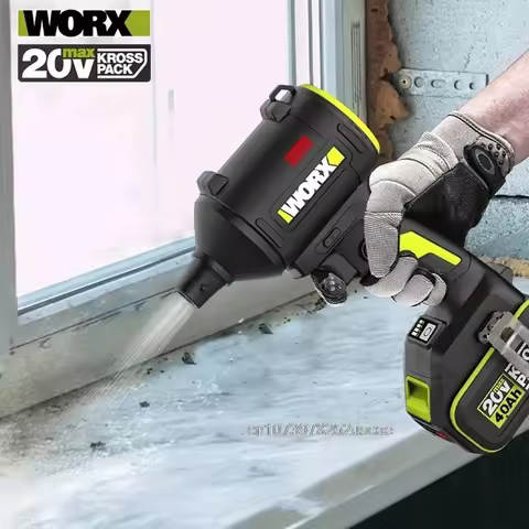 Worx Electric dust cleaner 20v Max 75000rpm 209m/s 2.08N 1.1m3/min air-dusting machine Drifting Dust