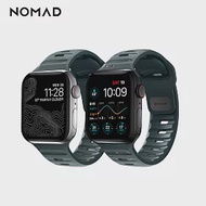 美國NOMAD Apple Watch專用運動風FKM橡膠錶帶-44/42mm- 海藍