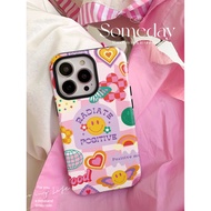 Good Mood Phone Case for iPhone17 15ProMax 14Pro 13 12 XSMAX 13mini 2in1 glossy hard case