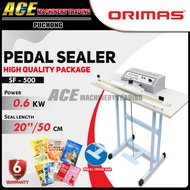 [ ORIMAS ] SF500 Pedal Sealer 50cm(20") 0.6kw Foot Sealer Pedal Machine Vertical Sealing Type Quick 