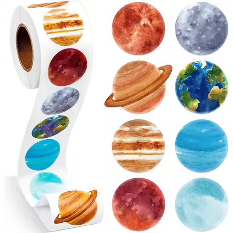 100-500pcs Children Reward Stickers Space Planet Label School Teacher Reward Student Scrapbooking St