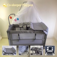 4in1 Co-sleeper Baby Playpen Rocking Cradle Portable Travel Crib