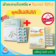 ⭐ส่งฟรี⭐จับคู่ ฟ้าทะลายโจรสกัด+สารสกัดขิง ผสมผงขิง และวิตามินซี ฟ้าทะลายโจร มีปริมาณแอนโดรกราโฟไลด์ไม่ต่ำกว่า 24 มก. ขิงผง ขิงสกัด ขิง